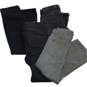 KIDS: 4 piece boys pants set. Various brands. Like new